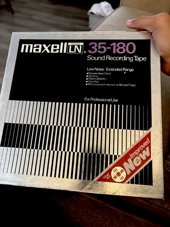 🎙️ Cinta de grabación de sonido Maxell LN 35-180 vintage - $45 OBO (Hemet) Foto 1 de 2