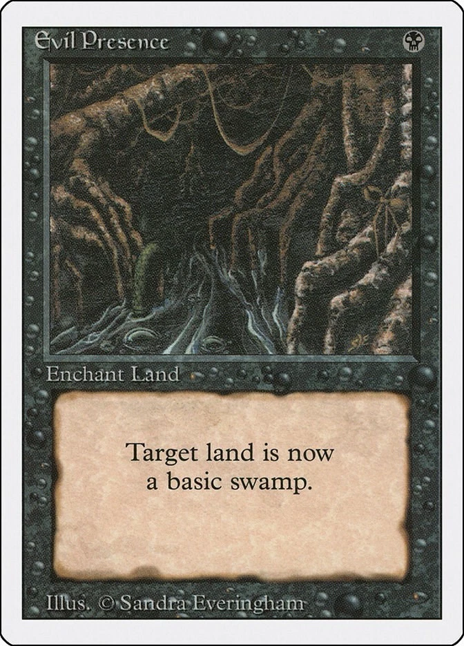 Evil Presence N/A LP Normal Revised Edition MTG EN - Image 1 of 1