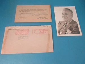 STUDIO PHOTO OF 'WIZARD OF OZ  WIZARD FRANK MORGAN FAN MAIL MAILER SNAPSHOT RARE - Picture 1 of 14