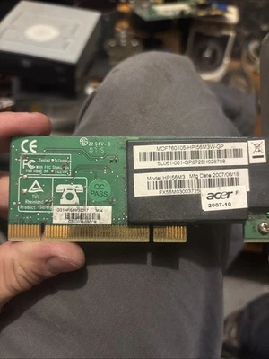 Acer HP156M3 56K V.92 PCI Modem Card - Image 1 of 4