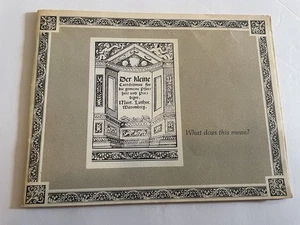 WHAT DOES THIS MEAN: LUTHER'S CATECHISMS TODAY MARTIN LUTHER 450TH Vintage Book - Picture 1 of 4