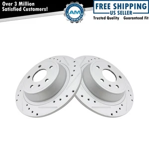 Rear Brake Rotors Set Solid For 2013-2020 Ford Fusion 2013-2016 Lincoln MKZ - Picture 1 of 5