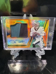 Tela de primer año naranja Jalen Hurts 2020 con certificación Panini RPA 74/225 #214 - Imagen 1 de 2