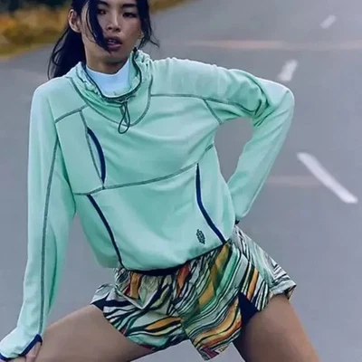 Pantalones Cortos FP Movement FREE PEOPLE Carpe Diem XS Estampado Verde Calzoncillos Incorporados Nuevos sin Etiquetas Foto 1 de 4