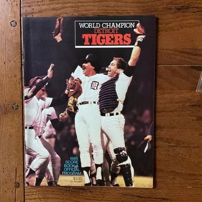 1985 Detroit Tigers Program * World Champions * Hernandez/Parrish Cover - Image 1 of 2