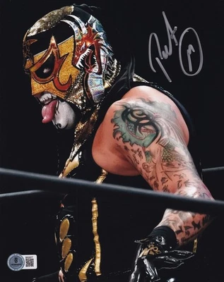 Penta 0M Pentagon Jr. Foto firmada 8x10 certificado de autenticidad BAS WWE Lucha Libre AAA AEW Auto'd E Foto 1 de 4