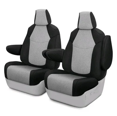 Fundas de asiento delanteras Coverking Custom Fit SpartanShield para Toyota Sequoia 2015-22  Foto 1 de 4