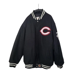 MLB Cincinnati Reds JH Design Wool Jacket With Embroided Logos Black - Picture 1 of 6