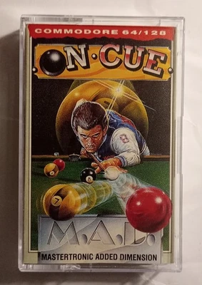 ON CUE - Mastertronic (MAD) - Commodore 64 C64 - TESTED See photos - Image 1 of 4