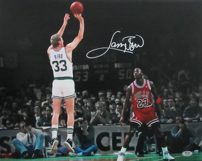 Larry Bird HOF Signed/Auto 16x20 Photo Boston Celtics PSA/DNA 200035 - Image 1 of 3
