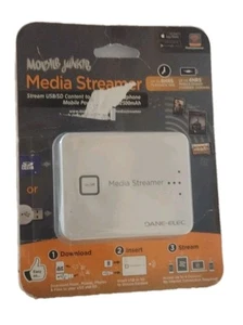 Dane-Elec Mobile Junkie Media Streamer USB/SD to Smart Devices NEW NIB - Afbeelding 1 van 4