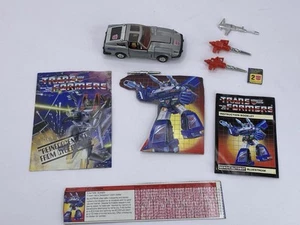 Vintage Hasbro Transformers G1 Bluestreak 100% Complete 1984 Spec Card Manual - Picture 1 of 14