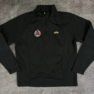 Men's GoLite Avery Brewing Company Black 1/4 Zip Up Pullover Fleece Jacket Sz L - Image 1 of 3