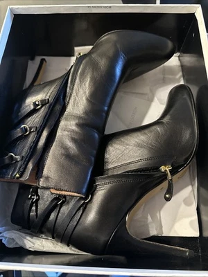Botines de cuero negro Halogen by Nordstrom Foto 1 de 4