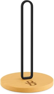 Paper Towel Holder - Wooden Paper Towel Holder with Non-Slip Wood Base, Minim... - Picture 1 of 1