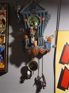 Bradford Exchange Tim Burton's The Nightmare Before Christmas Cuckoo Wall Clock - Picture 1 of 5