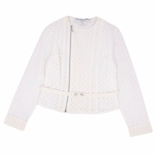 Giacca Dior Christian Galiano stagione no colore pizzo totale cotone usata MOLO 0