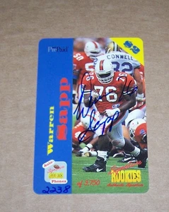 Warren Sapp 1995 Signature Rookies Auto Phone Card RC # 2238/3750 H2 - Picture 1 of 1