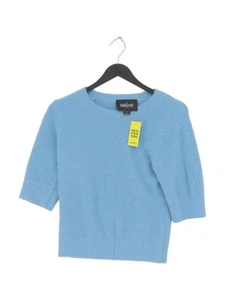 Collectif Women's Jumper UK 10 Blue Nylon with Acrylic Round Neck Pullover - Picture 1 of 5