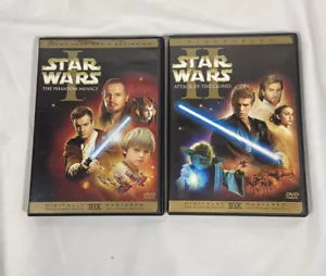 Star Wars 1 & 2 Movies Widescreen DVD - Picture 1 of 2