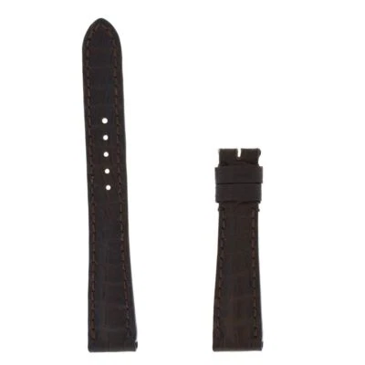 Nueva correa corta de cocodrilo Roger Dubuis Sympathie S27 14 mm marrón oscuro Foto 1 de 2