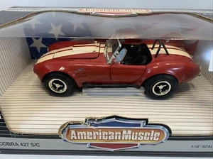 Ertl American Muscle SHELBY COBRA 427 S/C rojo fundido a presión 1/18 - Imagen 1 de 3