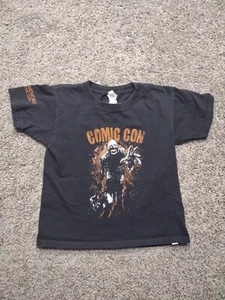 Wizard World Comic Con Zombie Kids Black Tee T-Shirt Anvil YOUTH Size X Small - Picture 1 of 7