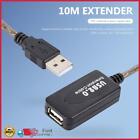 10m USB 2.0 Extension Repeater Cable A Male to A Female Cord with Signal Booster