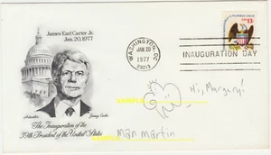 Man Martin, Signed 1977 Artwork on Carter USA Cover, Sibling Revelry Cartoonist - Picture 1 of 1