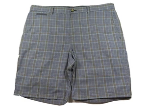 Tommy Bahama Marlin Golf Mens Stretch Blue Plaids Checks Casual Shorts 36/38 EUC - Picture 1 of 12
