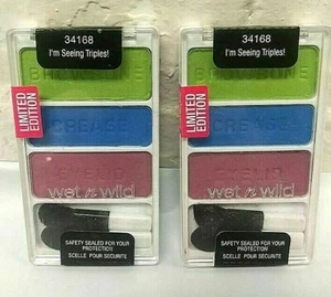 Wet N Wild Lmtd Ed Eye shadow Palette 34168 I'm Seeing Triples .12oz Ea 2pcs - Picture 1 of 1