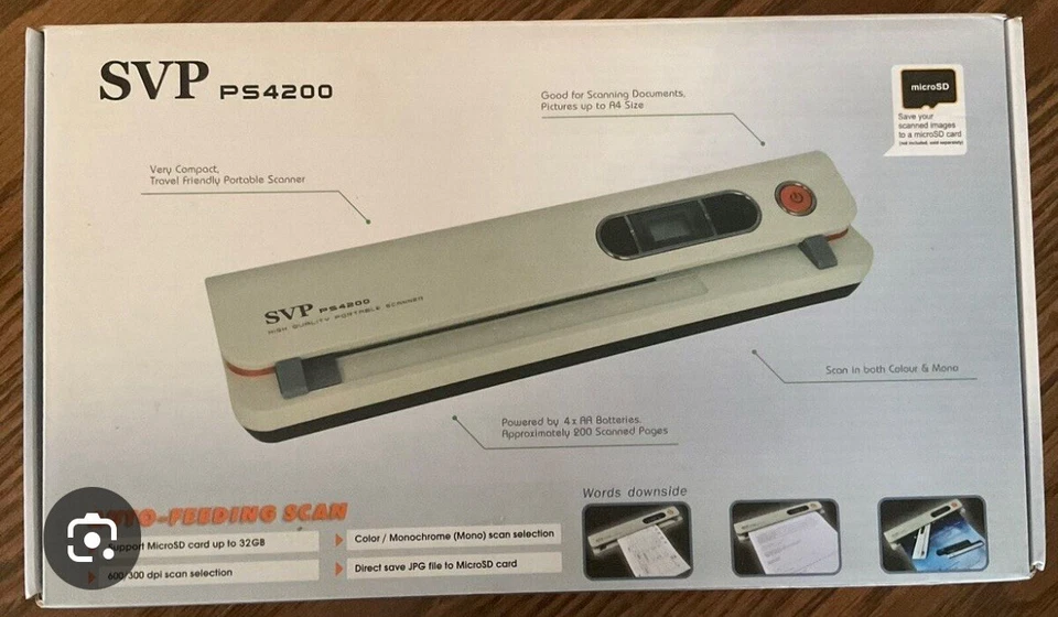 SVP PS-4200 Handheld Scanner- NEW & Factory Sealed- Free Expedited Shipping! - Image 1 of 2