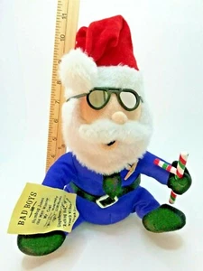 Rare Vintage 1988 Chrisha Playful Plush Talking Cool Santa Claus Cop - Picture 1 of 5