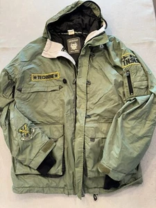 Technine Jacket Men's XL Olive Green Winter Combat Ski/Snowboarding Coat - Picture 1 of 10