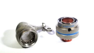 NLS6GT10-35P Connector + Glenair NLS-RCT MIL Spec Backshell STRAIN RELIEF - Picture 1 of 6