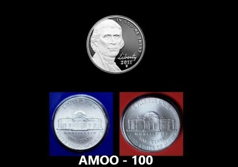 2011 P D S - Proof Jefferson Nickel with P & D from US Mint 3 Coin Set Cover