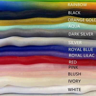 Sheer Organza Fabric Voile Curtain Wedding Drape Material wholesale 150cm wide - Image 1 of 4