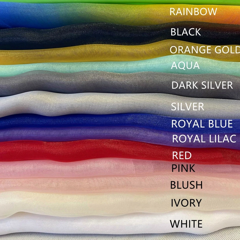Sheer Organza Fabric Voile Curtain Wedding Drape Material wholesale 150cm wide - Image 1 of 4
