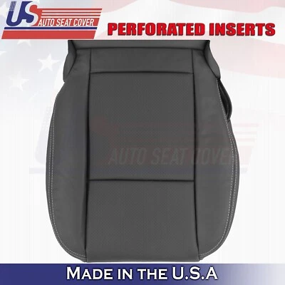 Cubierta de asiento de cuero inferior del lado del conductor delantero negro para Dodge Charger 2011 2012 2013 Foto 1 de 4