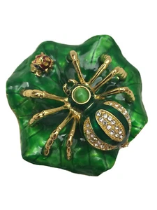 Spider & Ladybug Jeweled Trinket Box - Picture 1 of 4