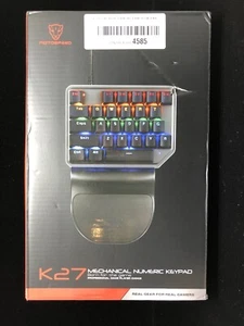 Motospeed K27 Singlehanded Mini One Hand USB Gaming Backlight Keyboard Switch - Picture 1 of 3