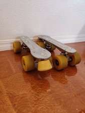 Vintage Jogger Sure-Grip Roller Skate Base & Wheels Used Size 9