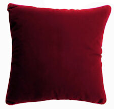 Mb53a Deep Red Plain Flat Velvet Style Cushion Cover/Pillow Case *Custom Size*
