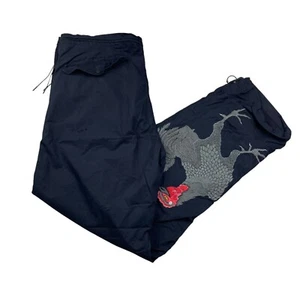 Maharishi Men's Japanese Embroidered 100% Cotton Cargo Pants Black • XL - Picture 1 of 10