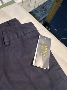 polo ralph lauren Boys Chino Pants Navy Cotton Size 20 B860 - Picture 1 of 5