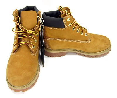 Timberland Zapatos 6 Pulgadas Premium Trigo/Marrón Botas Talla Niños 3/Niñas 5 Foto 1 de 4