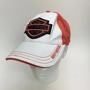 Sombrero para mujer Harley Davidson calce elástico rosa blanco gorra oficial ligero flexible - Imagen 1 de 5