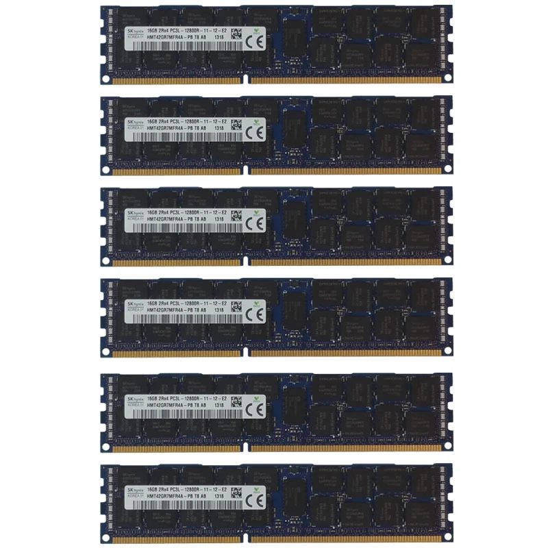 96GB Kit 6x 16GB DELL POWEREDGE R610 R710 R815 R510 C6105 C6145 R720 MEMORY Ram - Image 1 of 1