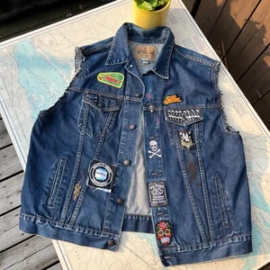 Vintage 00s GAP Customized Cut Off Jean Vest - Picture 1 of 7