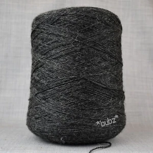 FILATO LANA MERINO MORBIDO 4 STRATI GRIGIO ANTRACITE 400g CONO MAGLIA A MANO E A MACCHINA NUOVO - Foto 1 di 1